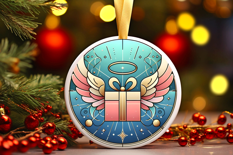 Round Christmass Ornament PNG