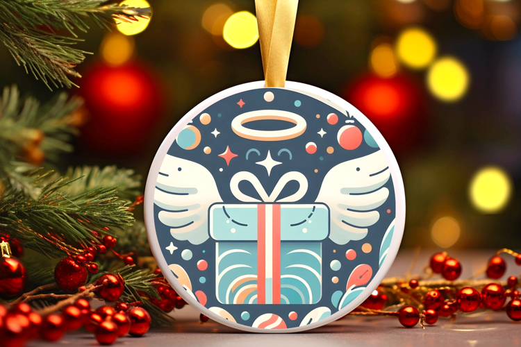 Round Christmass Ornament PNG