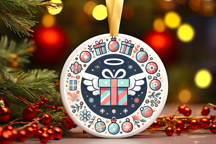 Round Christmass Ornament PNG