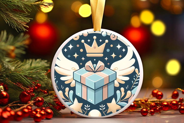 Round Christmass Ornament PNG