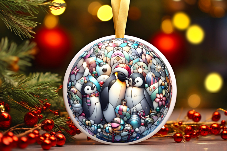 Round Christmass Ornament PNG