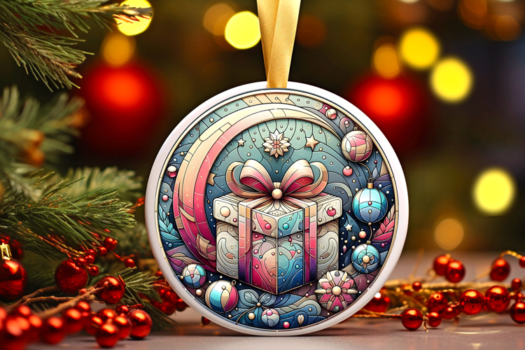 Round Christmass Ornament PNG