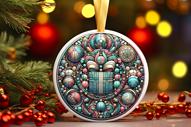 Round Christmass Ornament PNG