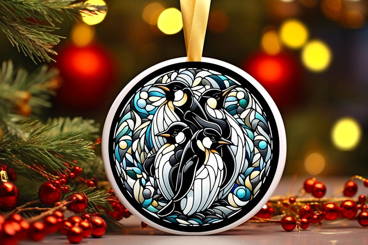 Round Christmas Ornament Sublimation|Clipart