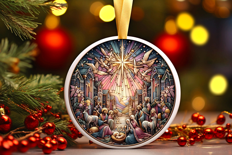 Round Christmass Ornament PNG