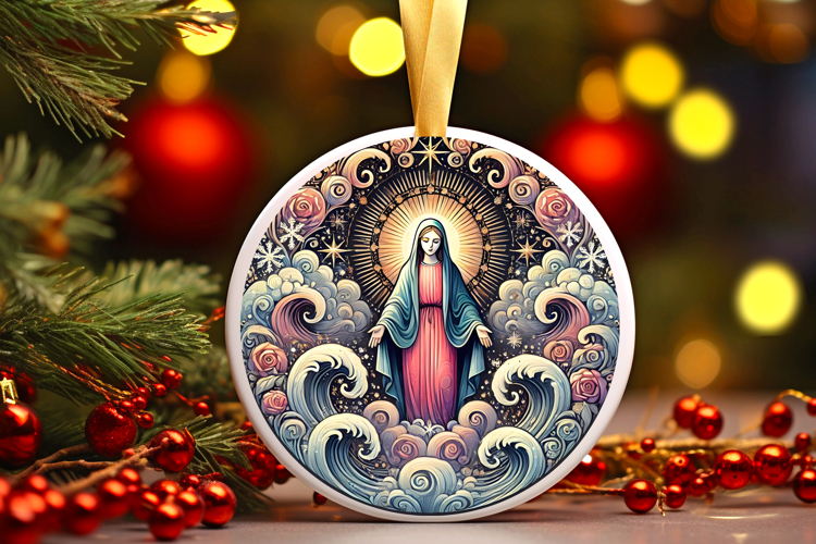 Round Christmass Ornament PNG