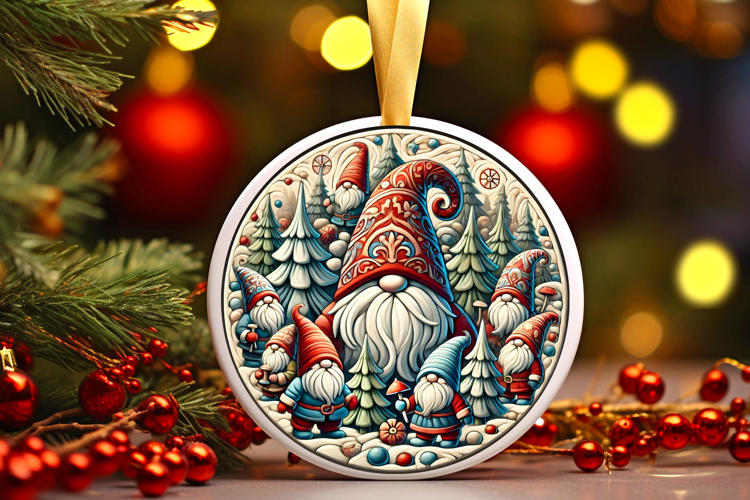 Round Christmass Ornament PNG