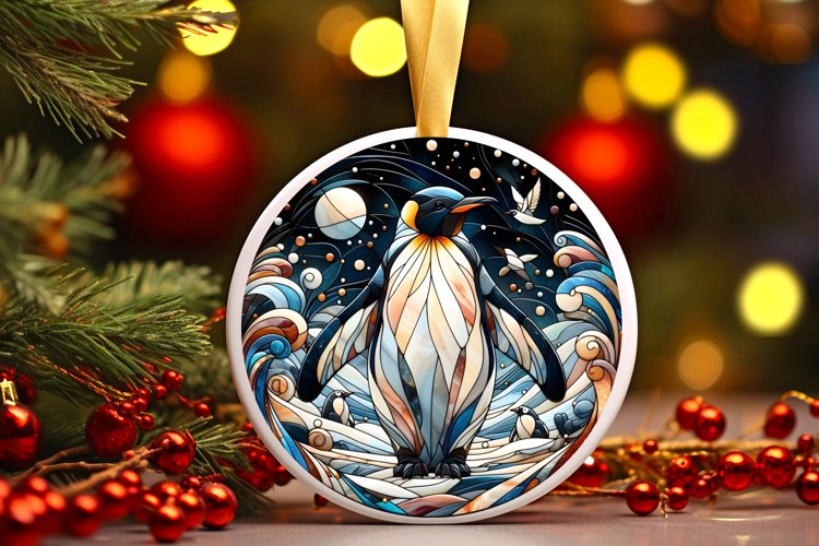 Round Christmas Ornament Sublimation|Clipart