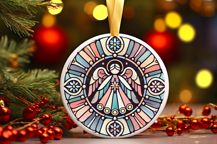 Round Christmass Ornament PNG