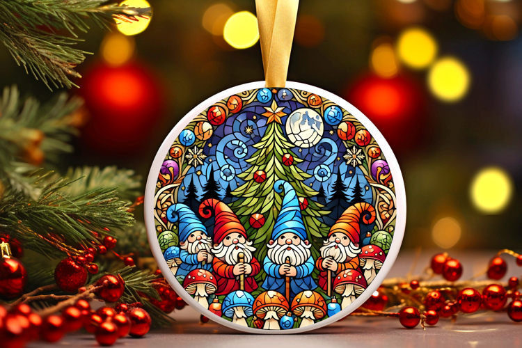 Round Christmass Ornament PNG