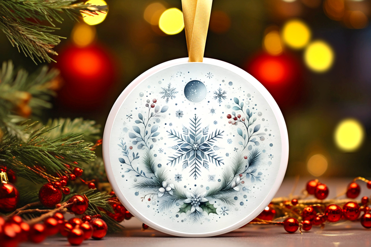 Round Christmass Ornament PNG