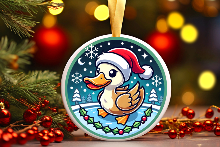 Round Christmass Ornament PNG