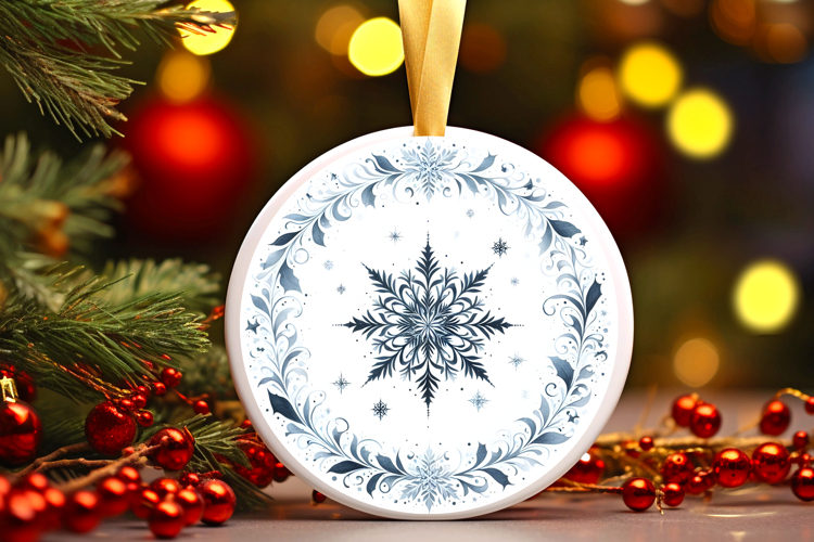 Round Christmass Ornament PNG