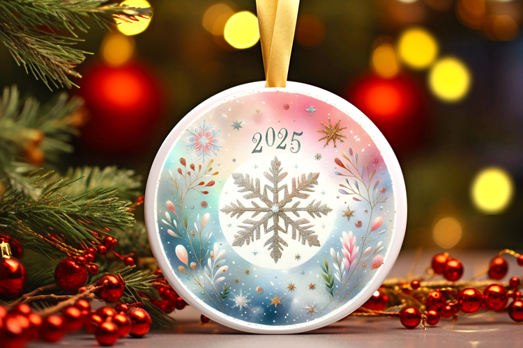 Round Christmass Ornament PNG