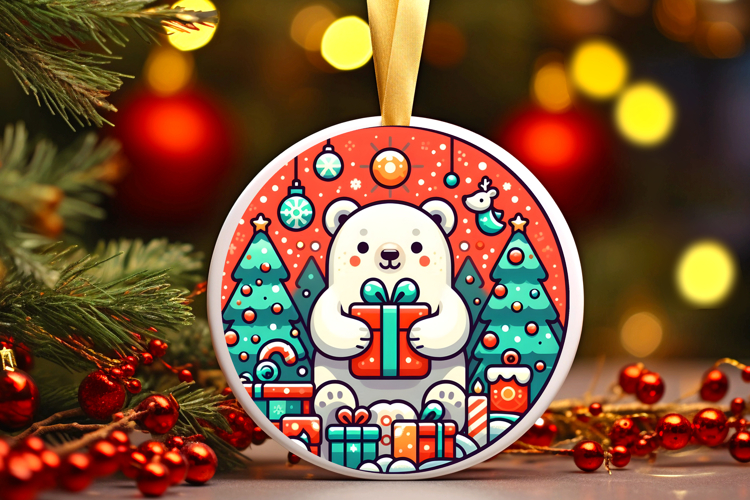 Round Christmass Ornament PNG