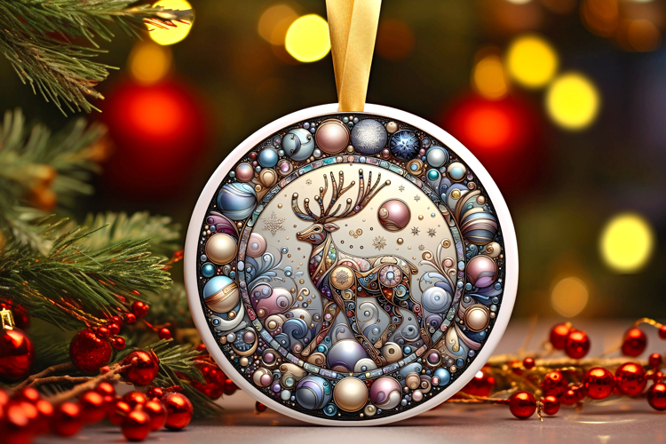 Round Christmass Ornament PNG