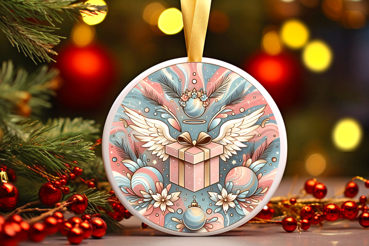 Round Christmass Ornament PNG