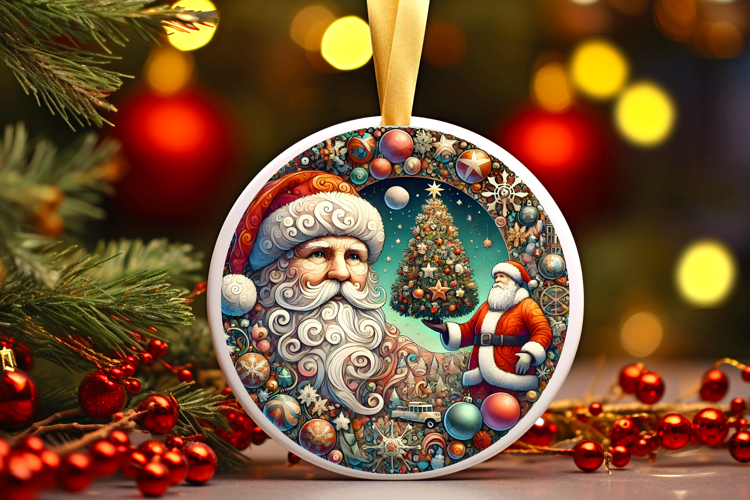Round Christmass Ornament PNG