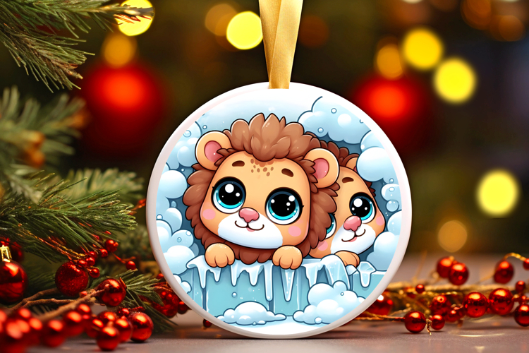 Round Christmass Ornament PNG