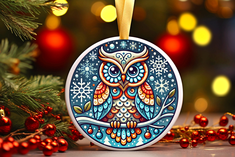 Round Christmass Ornament PNG