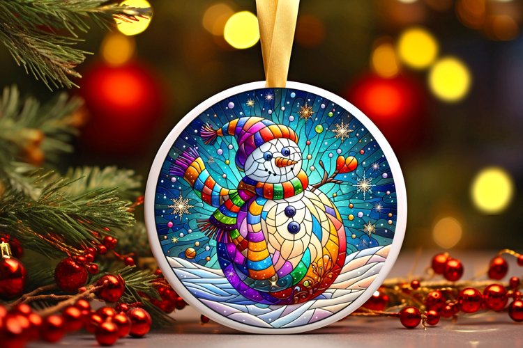 Round Christmass Ornament PNG