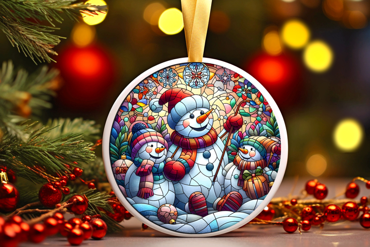 Round Christmass Ornament PNG