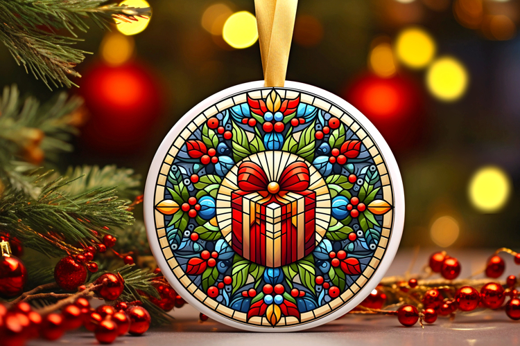 Round Christmass Ornament PNG