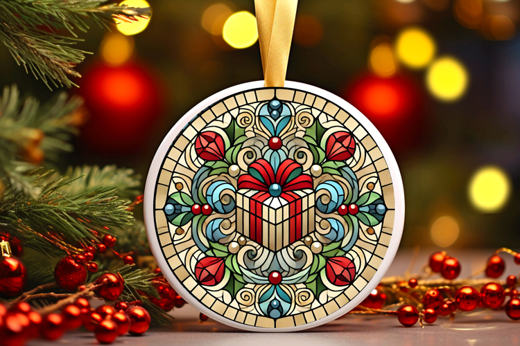 Round Christmass Ornament PNG