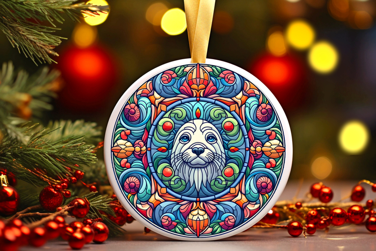 Round Christmass Ornament PNG