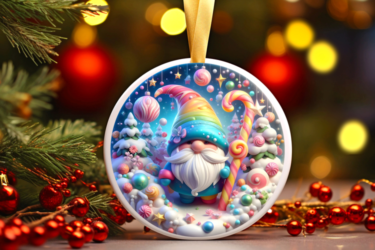 Round Christmass Ornament PNG