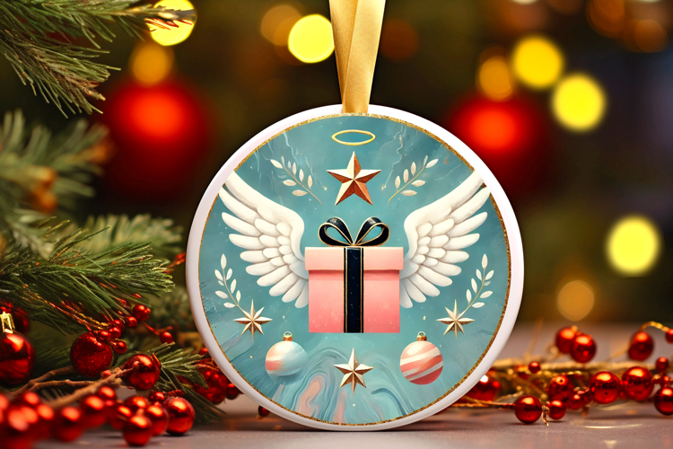 Round Christmass Ornament PNG