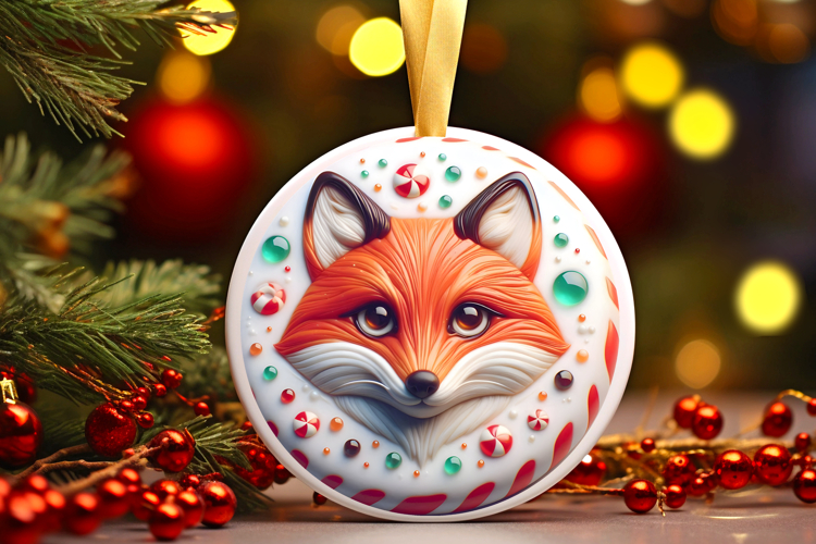 Round Christmass Ornament PNG