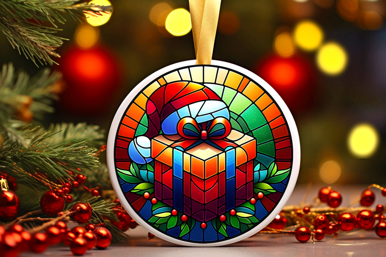 Round Christmass Ornament PNG