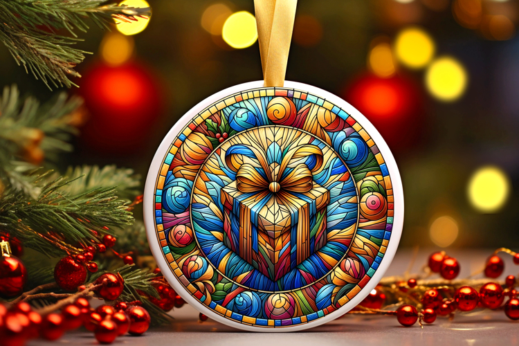 Round Christmass Ornament PNG