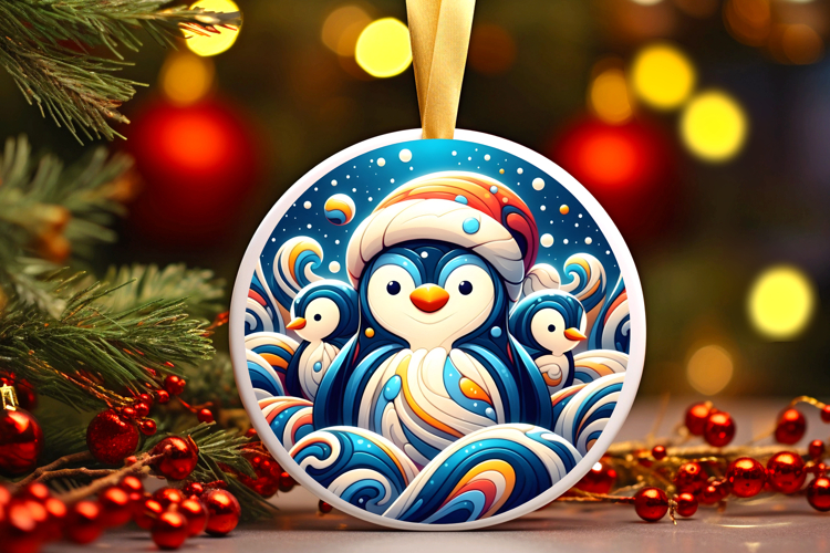 Round Christmass Ornament PNG