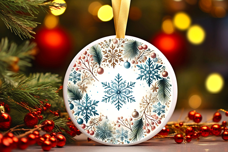 Round Christmass Ornament PNG
