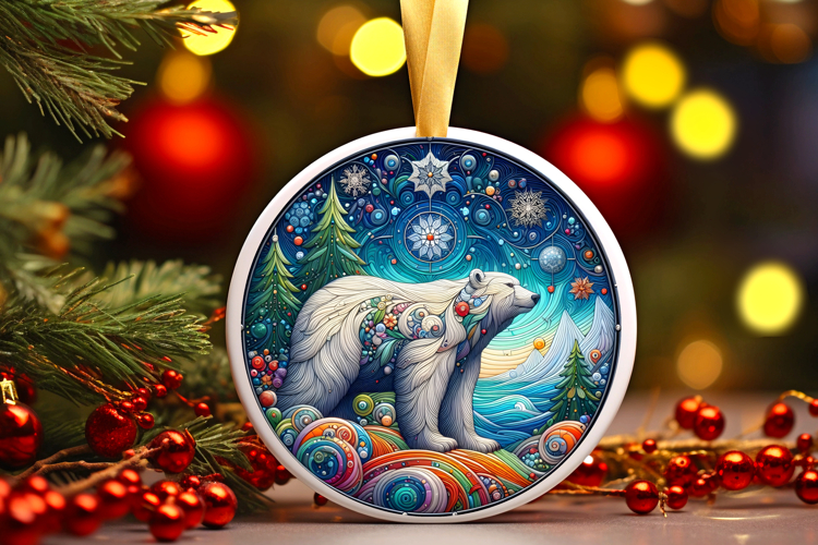 Round Christmass Ornament PNG