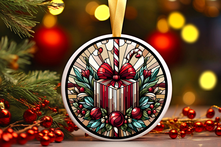 Round Christmass Ornament PNG