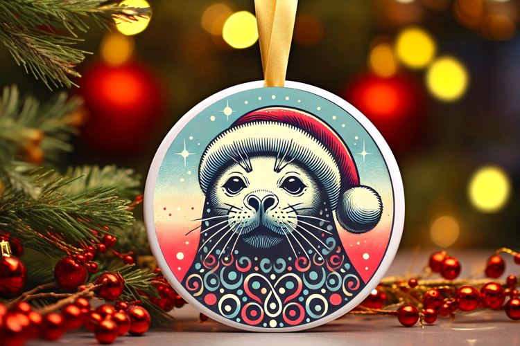 Round Christmass Ornament PNG