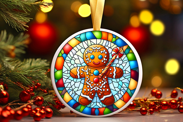 Round Christmass Ornament PNG