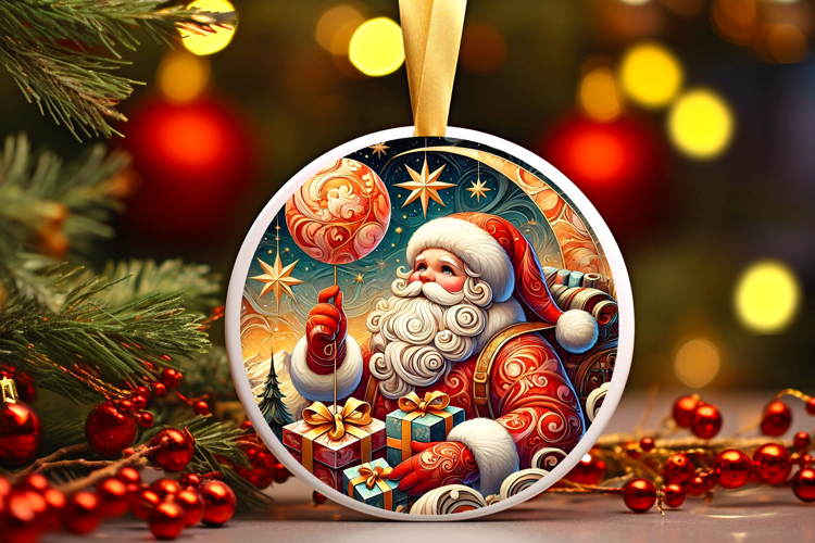 Round Christmass Ornament PNG