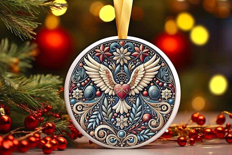 Round Christmass Ornament PNG