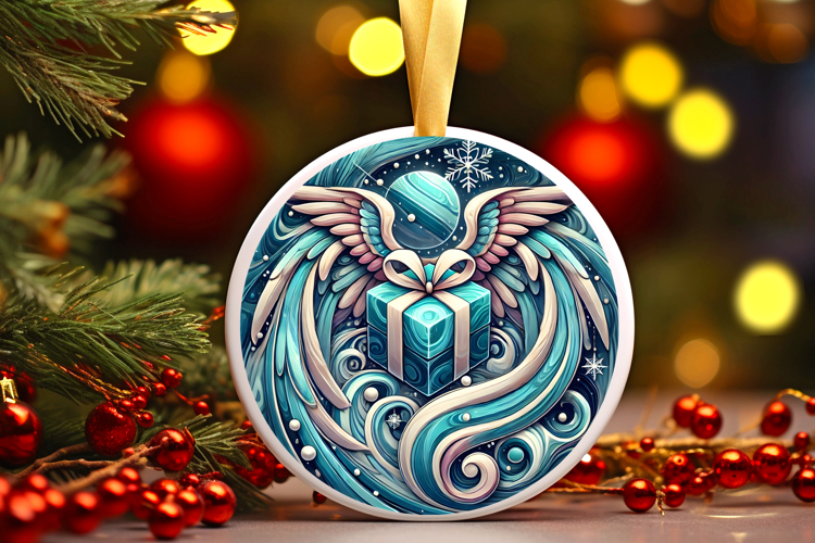 Round Christmass Ornament PNG