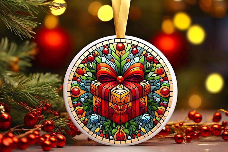 Round Christmass Ornament PNG