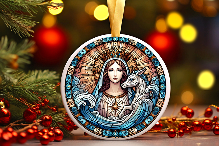 Round Christmass Ornament PNG