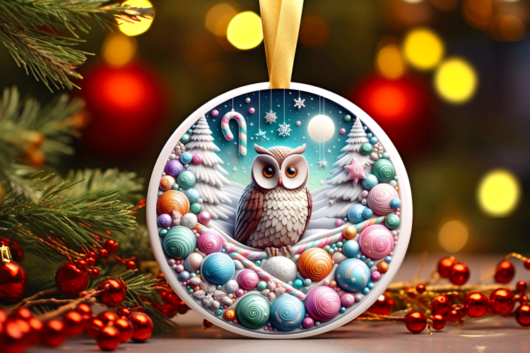 Round Christmass Ornament PNG