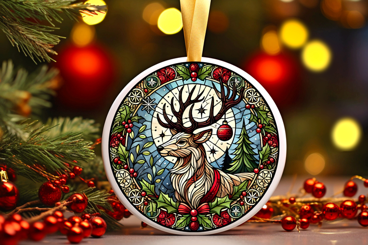 Round Christmass Ornament PNG