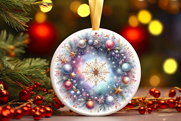 Round Christmass Ornament PNG