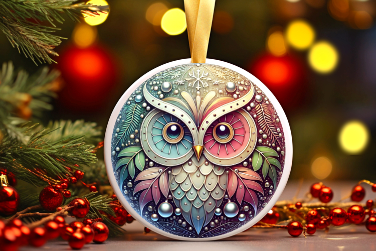 Round Christmass Ornament PNG