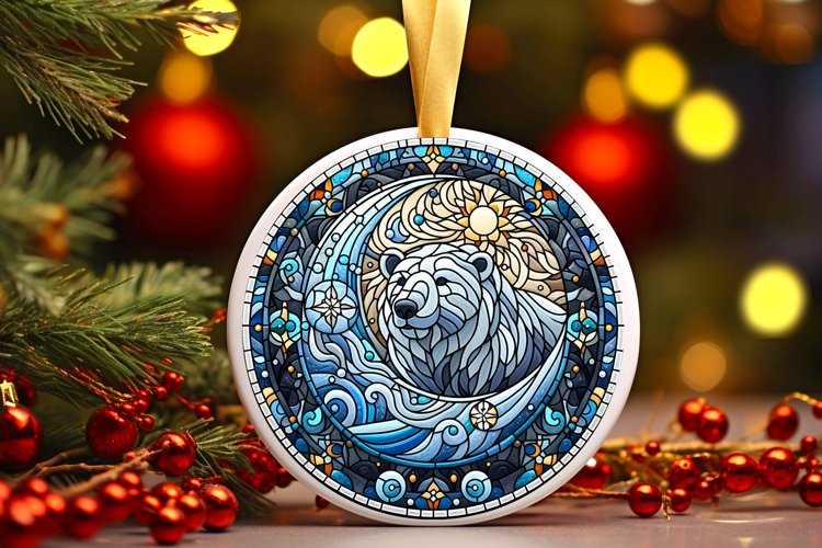 Round Christmas Ornament Sublimation|Clipart